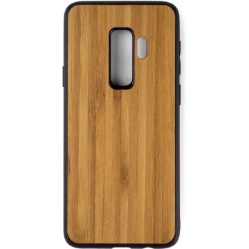 Houten Telefoonhoesje Samsung S9 PLUS - Bumper case - Bamboe