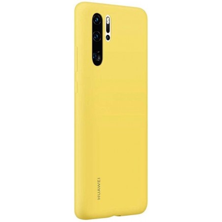 Huawei silicone cover - geel - voor Huawei P30 Pro
