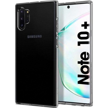 Hoesje Samsung Galaxy Note 10 Plus - Spigen Liquid Crystal Case - Doorzichtig/Transparant