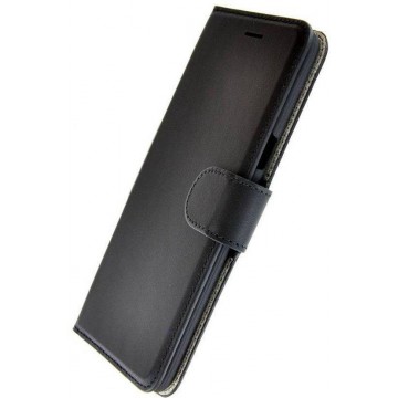Pearlycase Echt Lederen Handmade Wallet Bookcase hoesje Zwart voor Samsung Galaxy S8