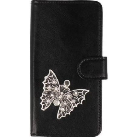 Mystiek MP case Nokia 8 Sirocco bookcase vlinder zilver hoesje