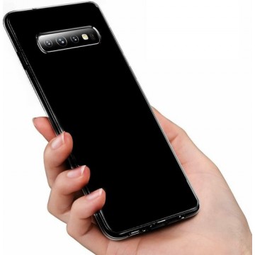 Soft TPU Zwart hoesje Silicone Case Samsung Galaxy S10