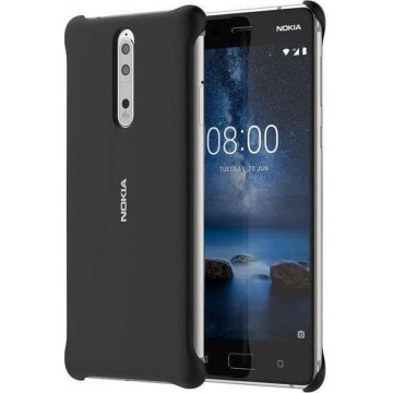 Nokia 8 Soft Touch Case - Zwart