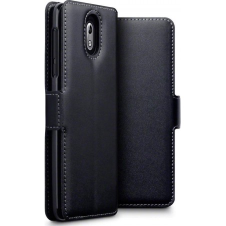 Nokia 3.1 hoesje - CaseBoutique - Zwart - Leer