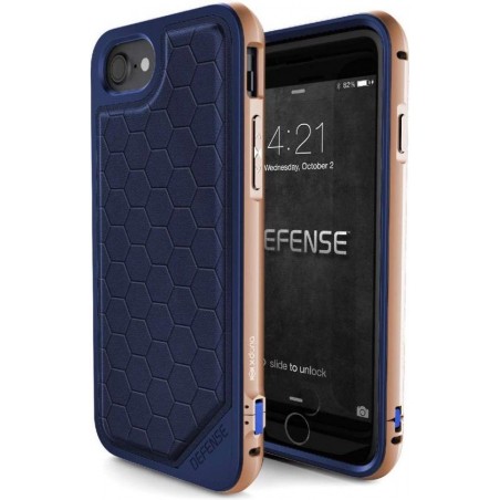 X-Doria Defence Lux Cover Apple iPhone SE 2020 / iPhone 7/8 Hoesje - Goud