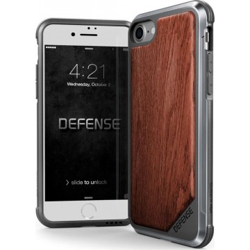 X-Doria Defense Lux cover -  Rosewood - voor iPhone 7 en iPhone 8 - one part