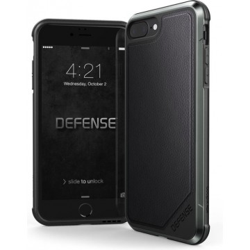 X-Doria Defense Lux cover - zwart leder - voor iPhone 7 Plus /8 Plus