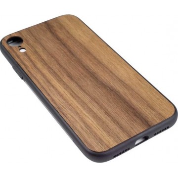Houten Telefoonhoesje iPhone XR – Bumper case - Walnoot