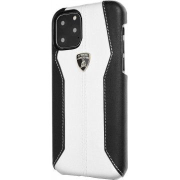 Originele lederen Lamborghini Huracan-D1 case voor de iPhone 11 Pro wit