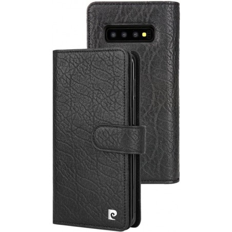 Samsung Galaxy S10+ hoesje - Pierre Cardin - Zwart - Leer