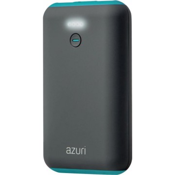 Azuri powerbank met 2 USB poorten  - 6.000 mAh - Blauw/Grijs