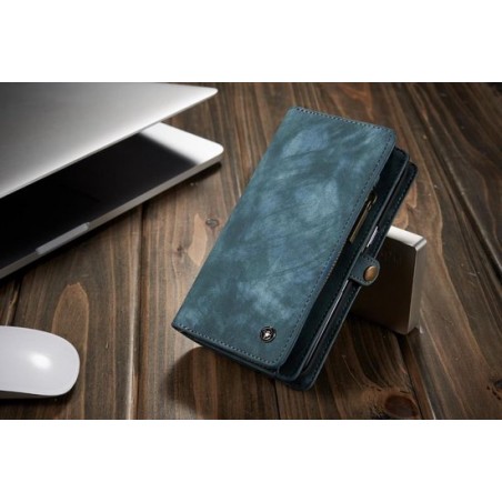 Portemonnee bookcase voor Samsung Galaxy S10 Plus S10+ Donker Groen