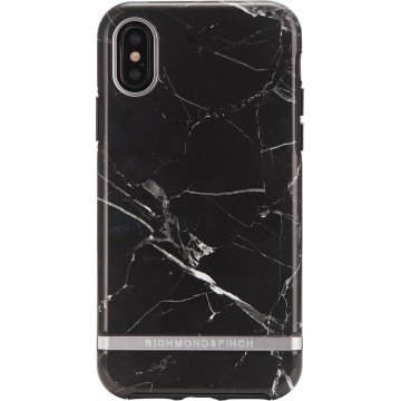 Richmond & Finch Black Marble - Silver details for iPhone XS Max colourful
