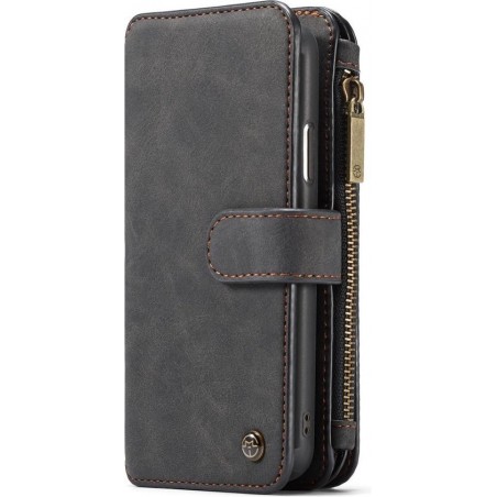 CaseMe Luxury Wallet Flip Case Zwart iPhone XR