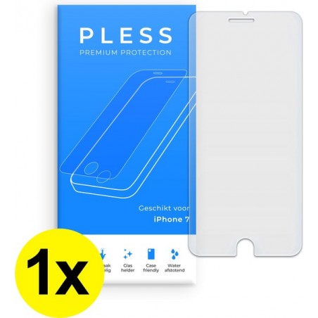 1x Screenprotector iPhone 7 - Beschermglas Tempered Glass Cover - Pless®