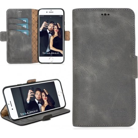 Bouletta Lederen iPhone 6(S) Hoesje WalletCase Antic Grey