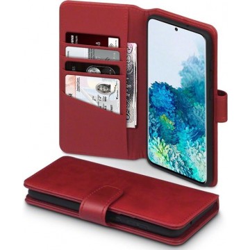 Samsung Galaxy S20+ Bookcase hoesje - CaseBoutique - Effen Rood - Leer