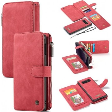 Caseme - luxe portemonnee hoes - Samsung Galaxy S10e - Rood