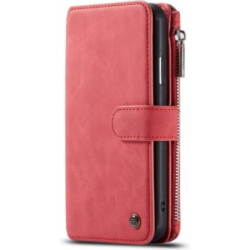 CaseMe Luxury Wallet Flip Case Rood Apple iPhone 11 Pro
