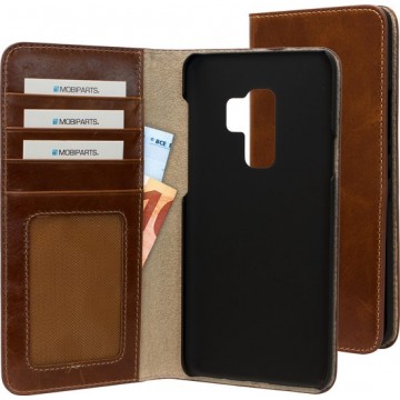 Mobiparts Excellent Wallet Case Samsung Galaxy S9 Plus Oaked Cognac