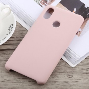 Ultradunne vloeibare siliconen valbestendige beschermhoes voor Xiaomi Mi Max 3 (roze)
