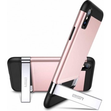 ESR iPhone XS robuuste hoes met standaard roze