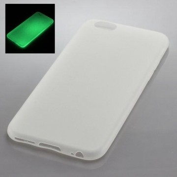 TPU Case Glow in the dark kompatibel zu Apple iPhone 6 Plus / iPhone 6S Plus - Wit-Transparant