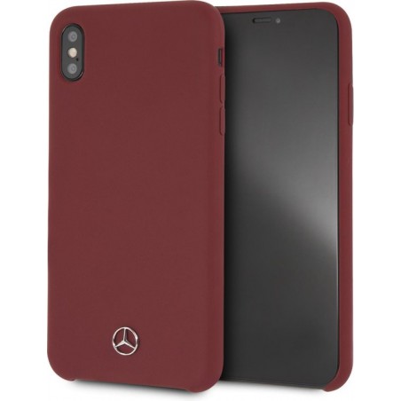 Mercedes-Benz Backcover hoesje Rood - Soft Touch - iPhone Xs Max - Hoogwaardige kwaliteit