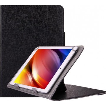 Universele lijnen textuur horizontale flip lederen tas met houder voor 10 inch tablet-pc (zwart)