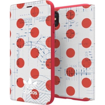 Adidas Originals Book-style Wallet Case iPhone X / Xs hoesje - Rood