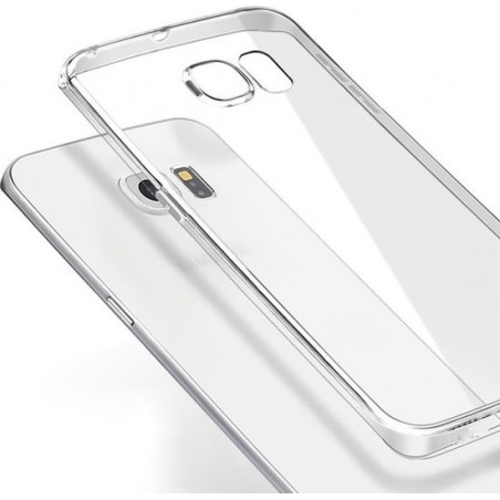 Telefoonhoesje voor Samsung Galaxy S6 edge Transparant - Dun flexibel siliconen