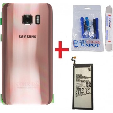 Voor Samsung Galaxy s7 achterkant + batterij - rose goud