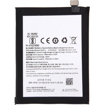 iPartsBuy for OnePlus 3 (A3000 Version) 2900mAh Rechargeable Li-Polymer Battery