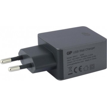 GP USB Wandlader WA51 met 2 poorten 2.4 A + 3 A 150WA51C1