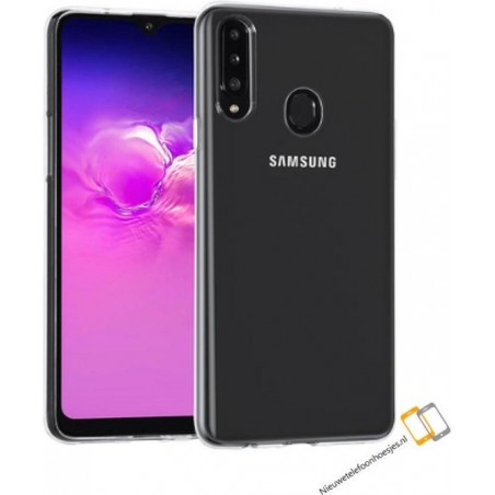 Samsung Galaxy A20S Transparant siliconen hoesje