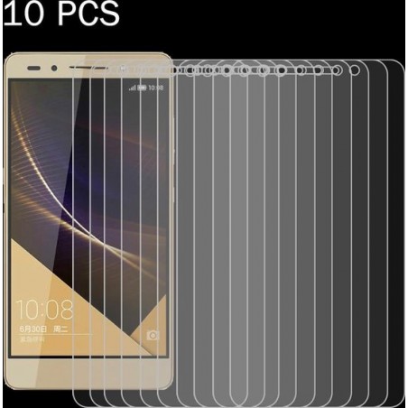 Let op type!! 10 Stuks Huawei Honor 7 Plus Gehard glazen schermprotector 0.26mm 9H ultra 2.5D hardheid