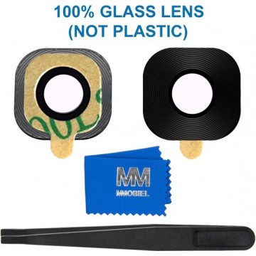 MMOBIEL Glas Lens Back Camera voor Samsung Galaxy S7 G930 / S7 Edge G935 (ZWART) - inclusief Pincet en Doekje