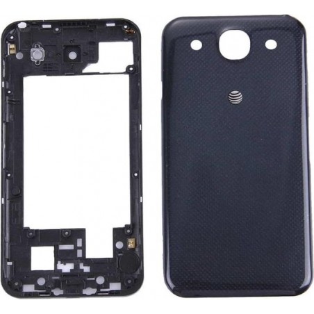 Middelste Frame Bezel + rugdekking voor LG Optimus G Pro / E980(Black)