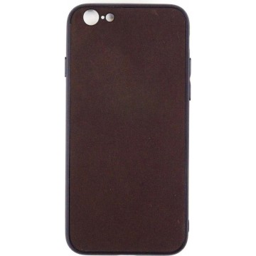 Leren Telefoonhoesje iPhone SE (1st generation) – Bumper case - Chocolade Bruin