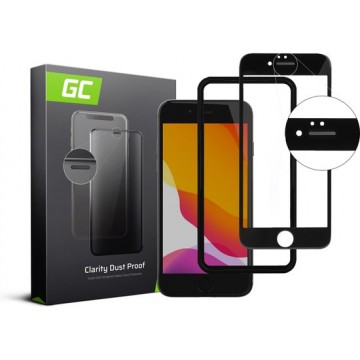 GC Clarity Stof vrije Screen Protector voor de Apple iPhone 7/8/SE 2020/SE 2 - Zwart