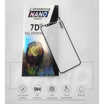 Screenprotector 7D Nano Flex Glass voor Apple iPhone 11/Xr - Zwart (2 Stuks)