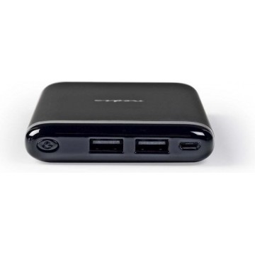 Nedis Premium Powerbank met 2 USB-A poorten (max. 2,1A) - 10.000 mAh / zwart