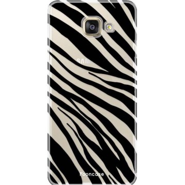 FOONCASE Samsung Galaxy A3 2016 hoesje TPU Soft Case - Back Cover - Zebra print