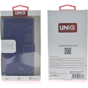 UNIQ Accessory iPhone 7-8 Plus Book Case cover Kunstleer - Blauw