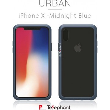 Telephant Urban iPhone X Hoesje Middernacht Blauw