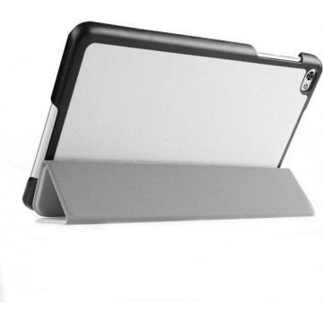 Custer Texture Texture Horizontale Flip Leather Case met 3-voudige houder voor Huawei MediaPad M2 8.0 (wit)