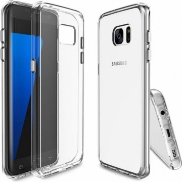Samsung Galaxy S7 Edge Grip Bumper + transparant slim fit protective case