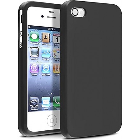 EmpX.nl Apple iPhone 4/4s TPU Zwart Back cover