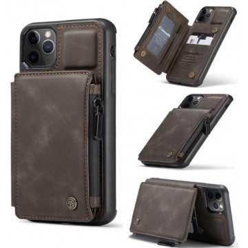 Portemonnee Hoesje | CASEME | Apple iPhone 11 Pro Back Cover Wallet Case | Koffie