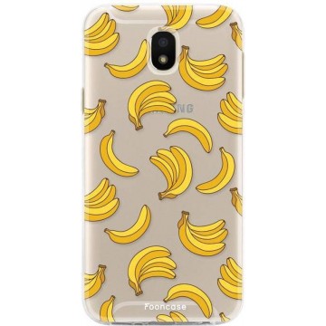 FOONCASE Samsung Galaxy J5 2017 hoesje TPU Soft Case - Back Cover - Bananas / Banaan / Bananen